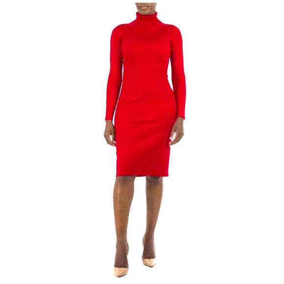 Nina Leonard Dresses & Skirts - 💥NWT💥 Nina Leonard Turtleneck Midi Sweater Dress